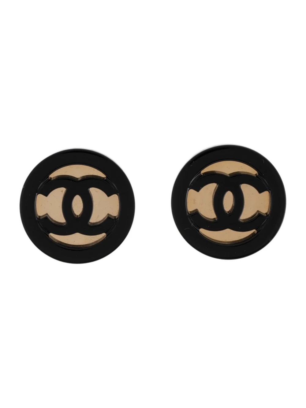 CHANEL 2024 Resin CC Stud Earrings